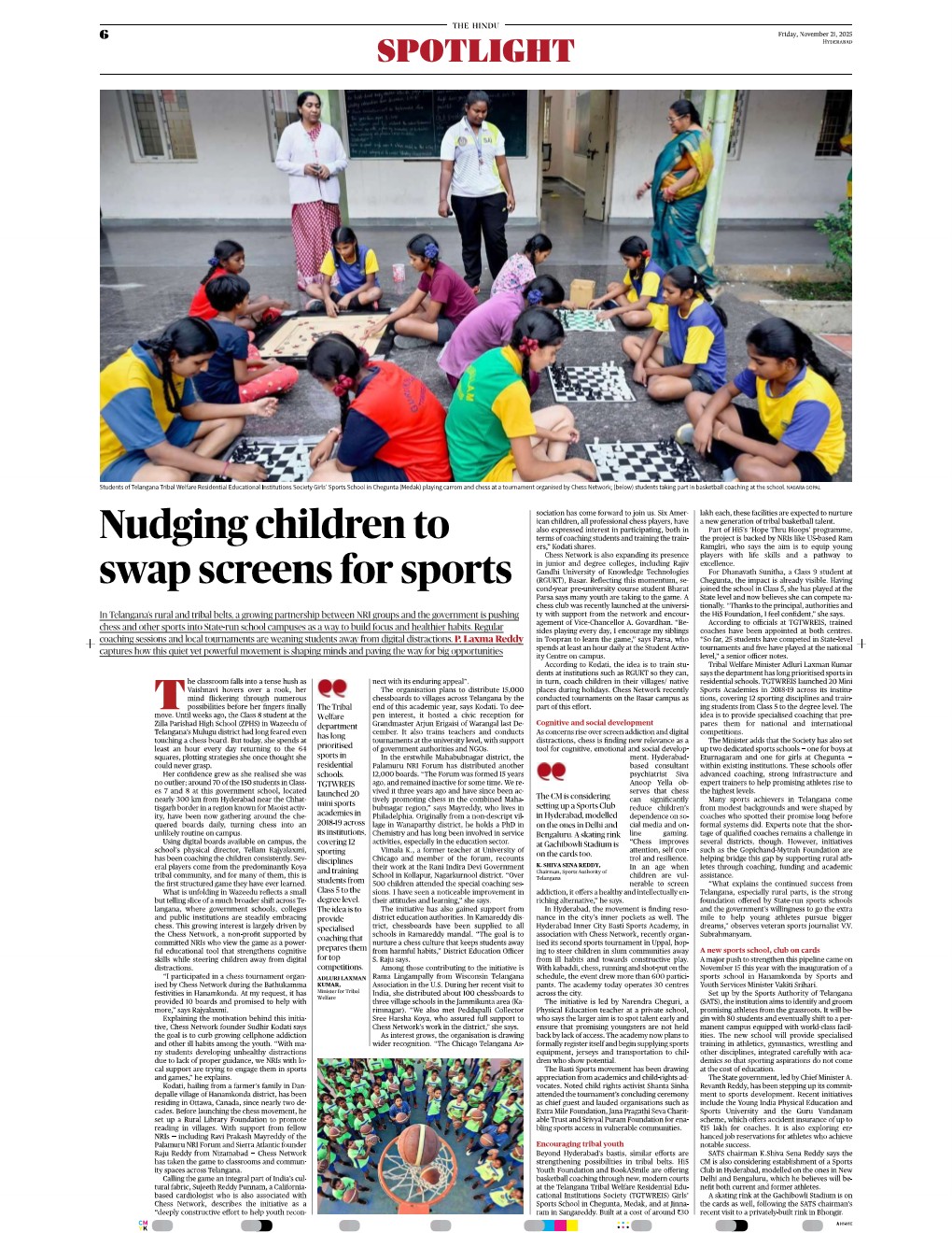 Hindu article on Chess Network